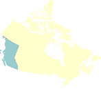 Carte géographique de la Colombie-Britannique