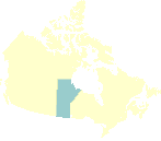 Carte géographique du Manitoba