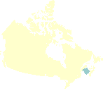 Carte géographique du Nouveau-Brunswick