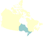 Carte géographique de l'Ontario