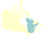 Carte géographique du Québec